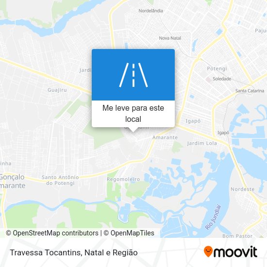 Travessa Tocantins mapa