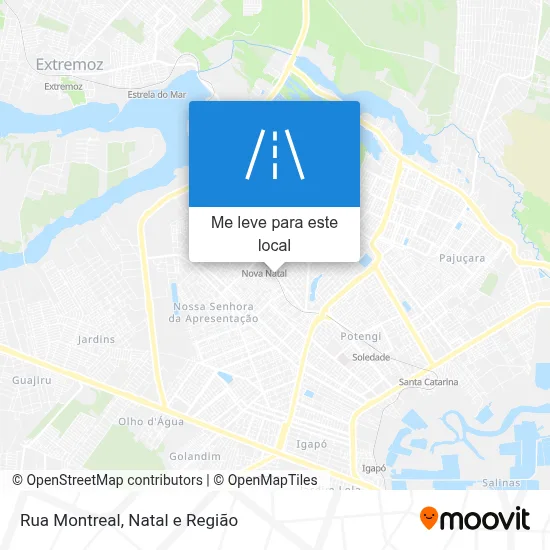 Rua Montreal mapa