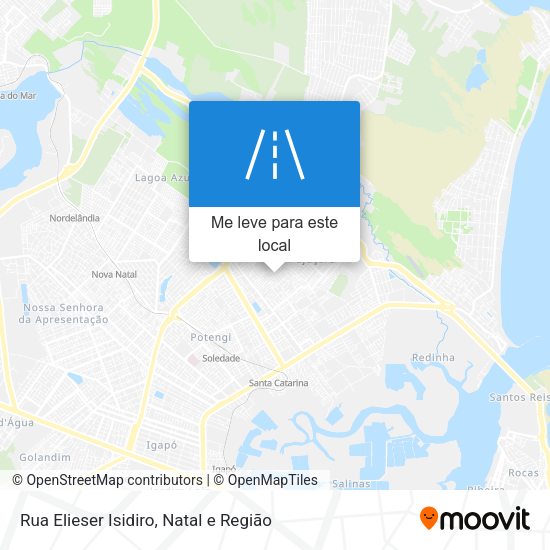 Rua Elieser Isidiro mapa