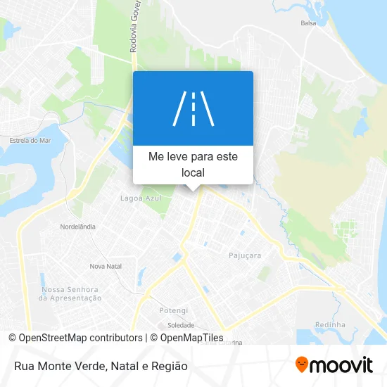 Rua Monte Verde mapa