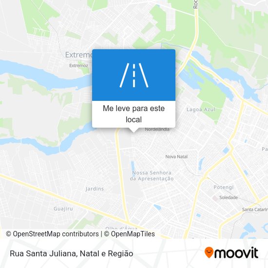 Rua Santa Juliana mapa