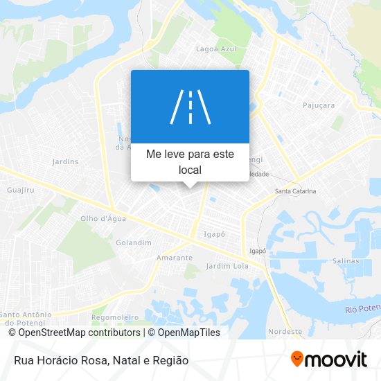 Rua Horácio Rosa mapa