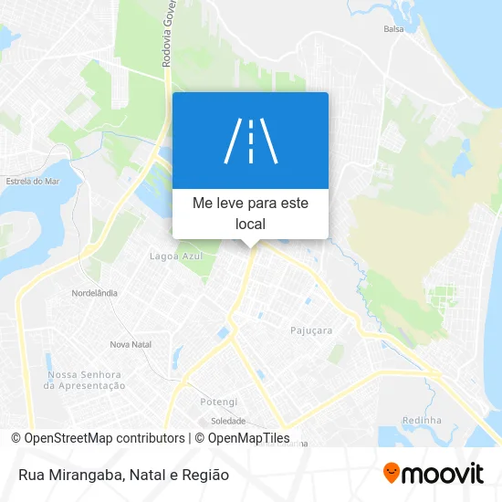 Rua Mirangaba mapa