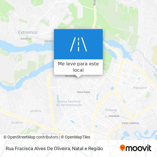 Rua Fracisca Alves De Oliveira mapa