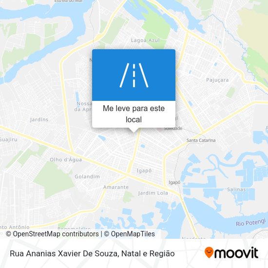 Rua Ananias Xavier De Souza mapa