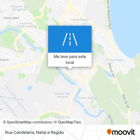 Rua Candelaria mapa
