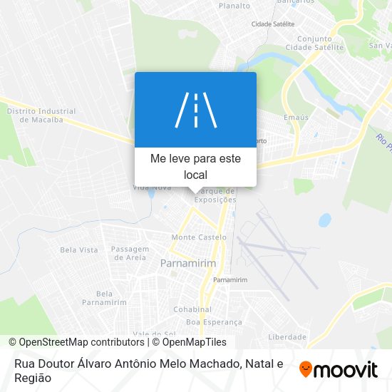 Rua Doutor Álvaro Antônio Melo Machado mapa