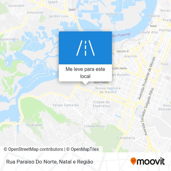 Rua Paraiso Do Norte mapa