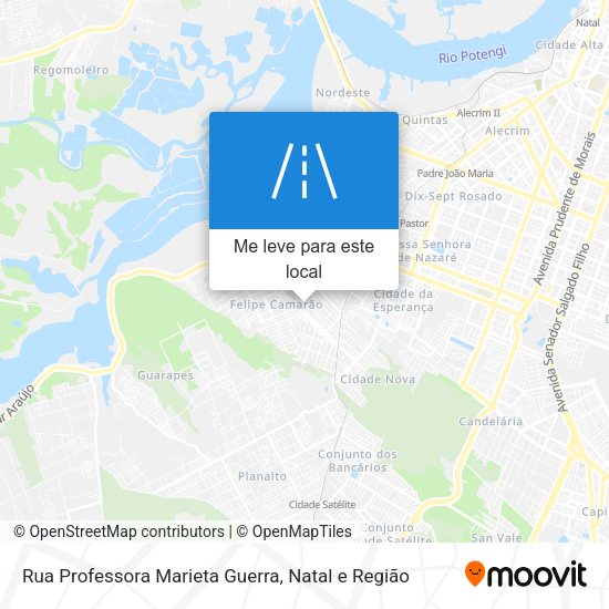 Rua Professora Marieta Guerra mapa