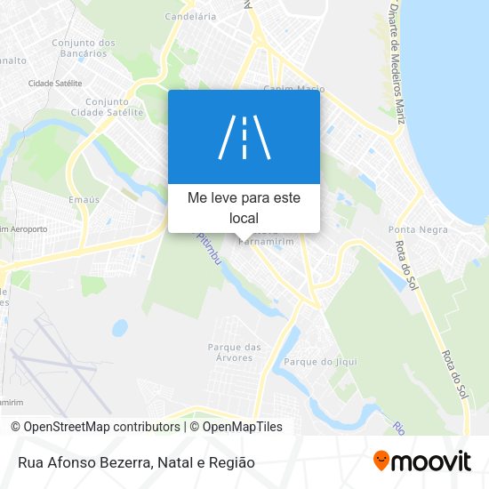 Rua Afonso Bezerra mapa