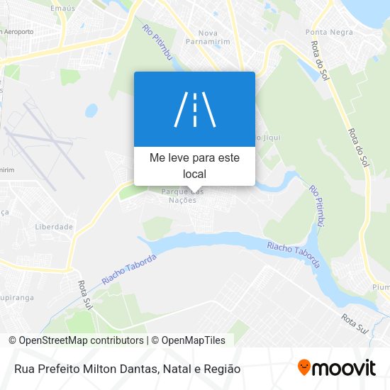 Rua Prefeito Milton Dantas mapa