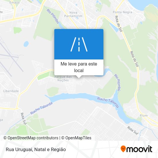Rua Uruguai mapa