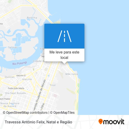 Travessa Antônio Felix mapa