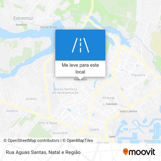 Rua Aguas Santas mapa