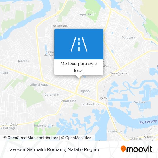 Travessa Garibaldi Romano mapa