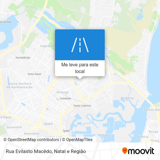 Rua Evilasto Macêdo mapa