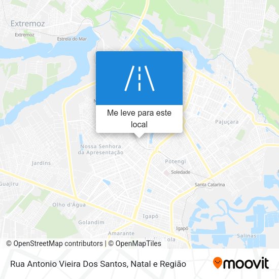 Rua Antonio Vieira Dos Santos mapa