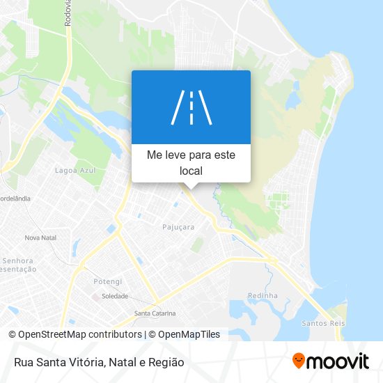 Rua Santa Vitória mapa