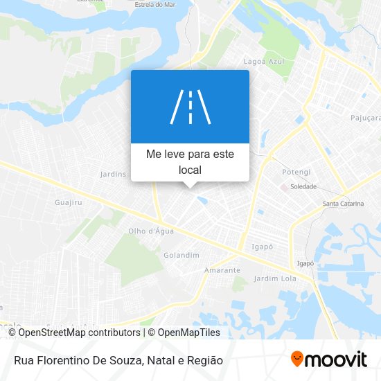 Rua Florentino De Souza mapa