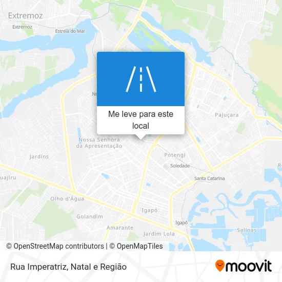 Rua Imperatriz mapa