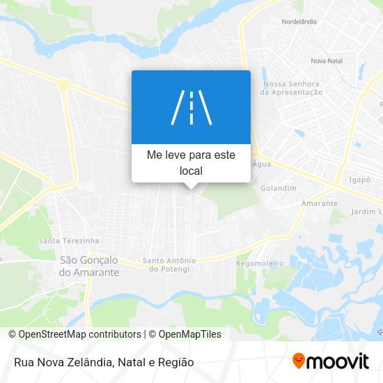 Rua Nova Zelândia mapa
