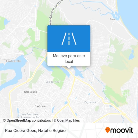 Rua Cicera Goes mapa