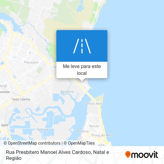 Rua Presbitero Manoel Alves Cardoso mapa