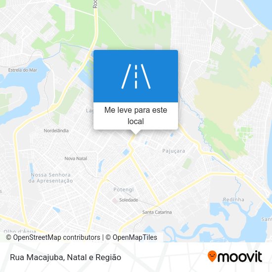 Rua Macajuba mapa