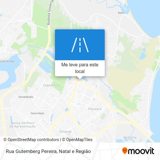 Rua Gutemberg Pereira mapa