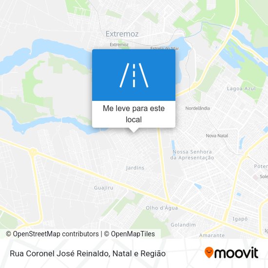 Rua Coronel José Reinaldo mapa