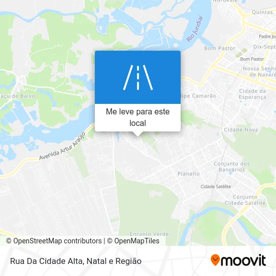 Rua Da Cidade Alta mapa