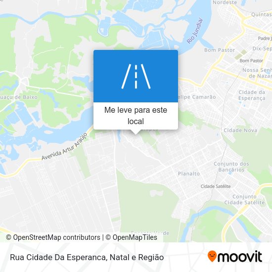 Rua Cidade Da Esperanca mapa