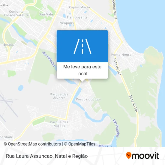 Rua Laura Assuncao mapa