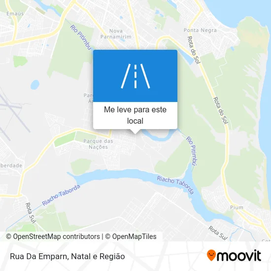Rua Da Emparn mapa