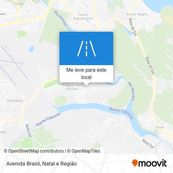 Avenida Brasil mapa