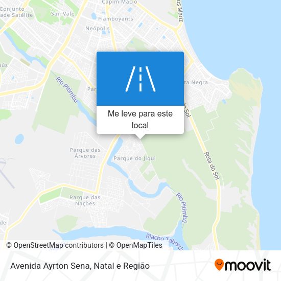 Avenida Ayrton Sena mapa