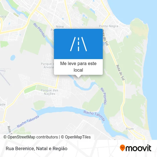 Rua Berenice mapa