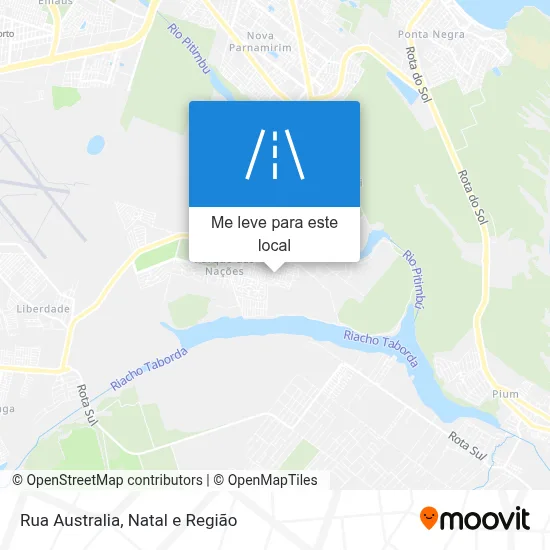 Rua Australia mapa