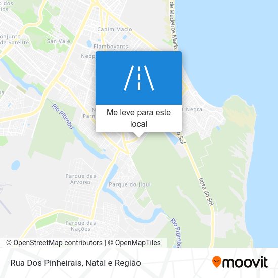 Rua Dos Pinheirais mapa