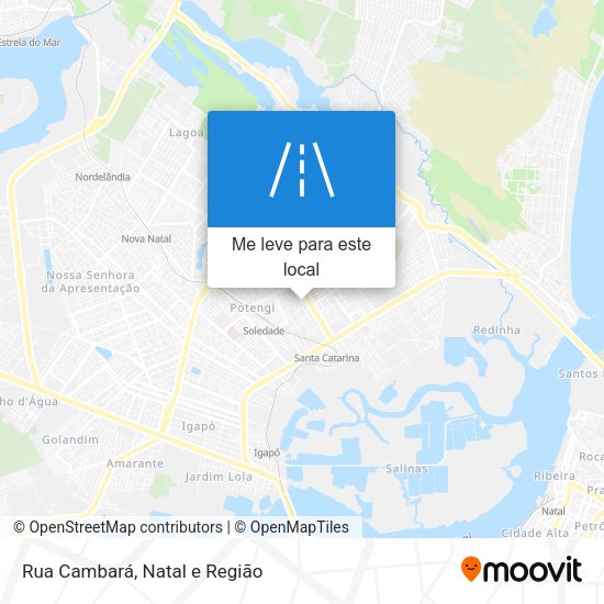 Rua Cambará mapa