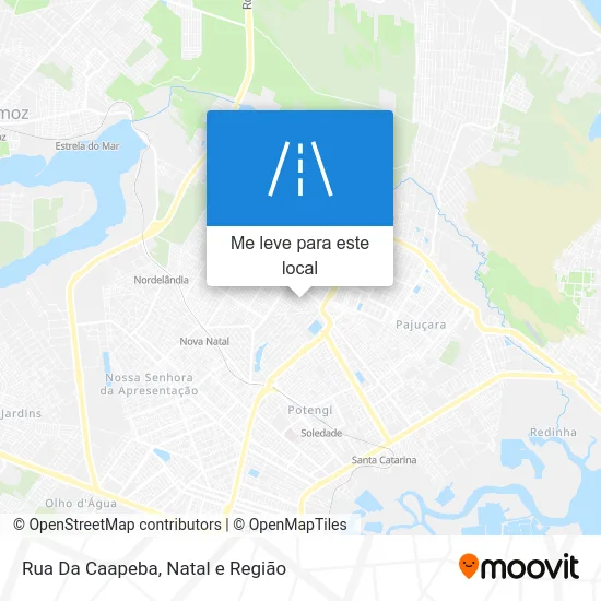 Rua Da Caapeba mapa