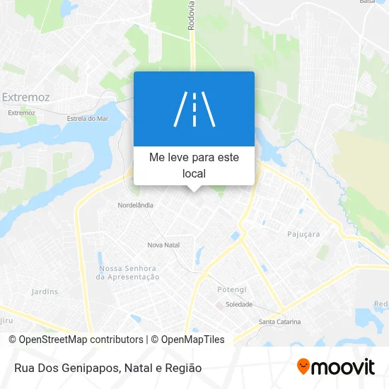 Rua Dos Genipapos mapa