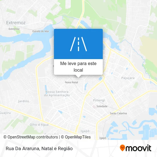 Rua Da Araruna mapa