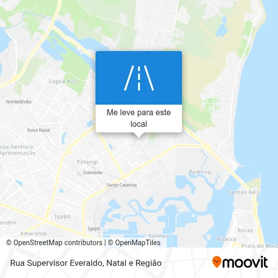 Rua Supervisor Everaldo mapa