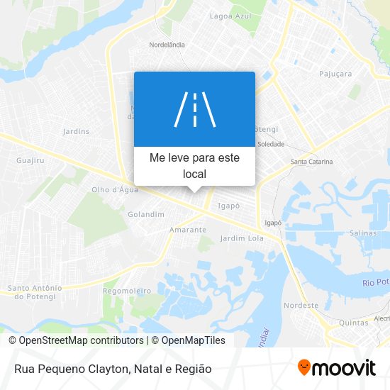 Rua Pequeno Clayton mapa