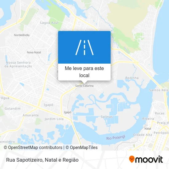 Rua Sapotizeiro mapa