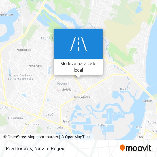 Rua Itororós mapa