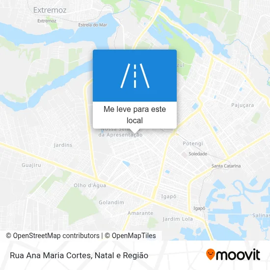 Rua Ana Maria Cortes mapa
