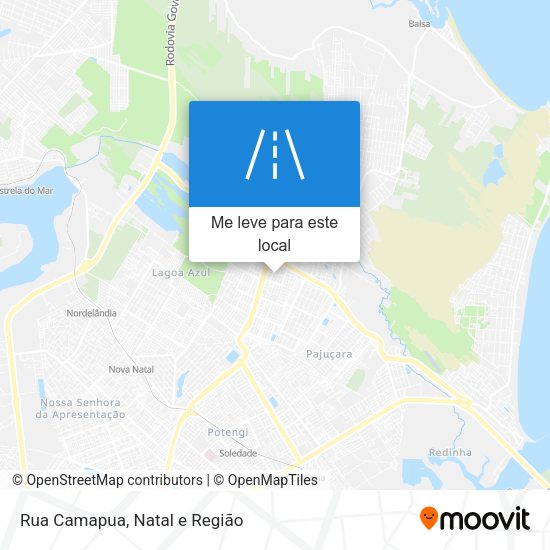 Rua Camapua mapa