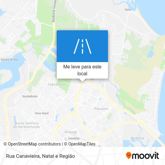 Rua Canavieira mapa